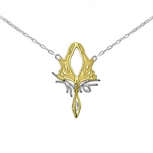 Fairtrade Gold Magpie Herkimer Necklace - Close