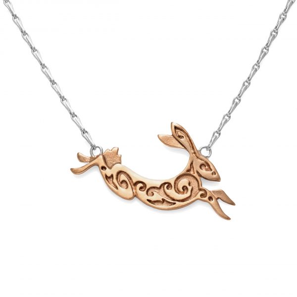 small-fairtrade-rose-gold-hare-necklace