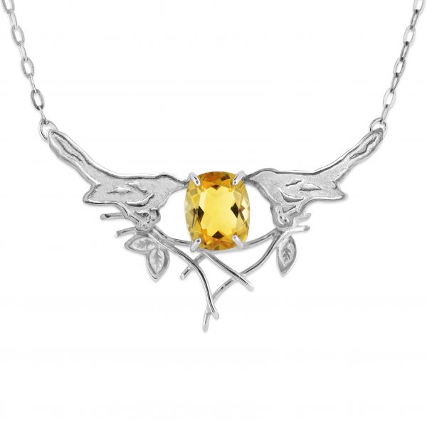silver-magpie-citrine-gemstone-necklace-front