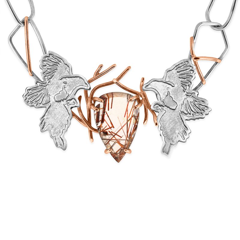 silver-fairtrade-rose-gold-red-rutile-magpie-necklace
