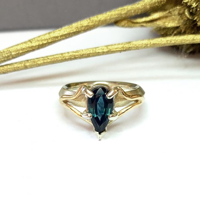 julia-thompson-jewellery-teal-pear-sapphire-recycled-gold-engagement-ring