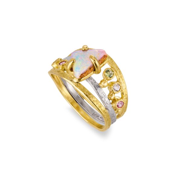 pink-boulder-opal-coloured-sapphire-nest-ring